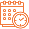 Oriel TV icon for scheduling content on specific dates and times