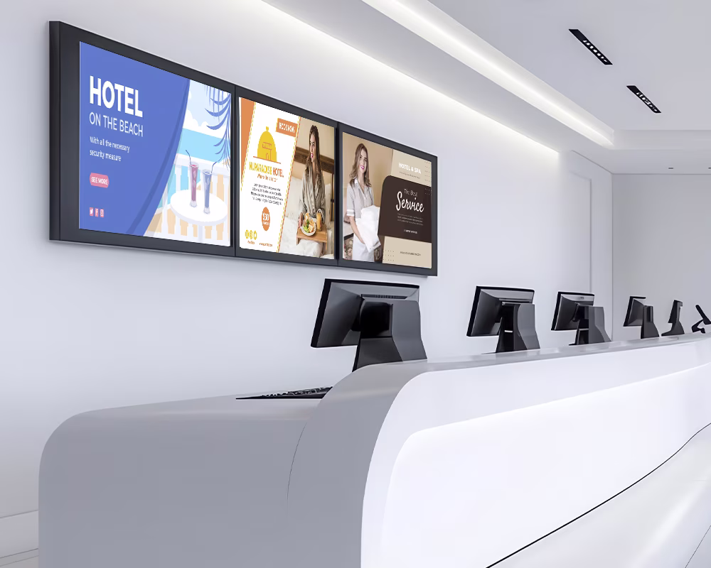 Oriel TV screens enhancing hospitality guest experience with hotel event promotions